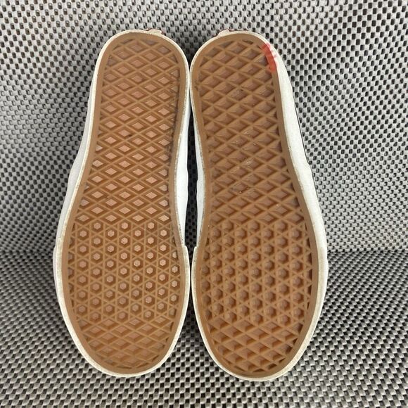 Vans Asher Slip On Shoes Womens Size 7 Black Suede Sherpa Lined Casual - Picture 12 of 14